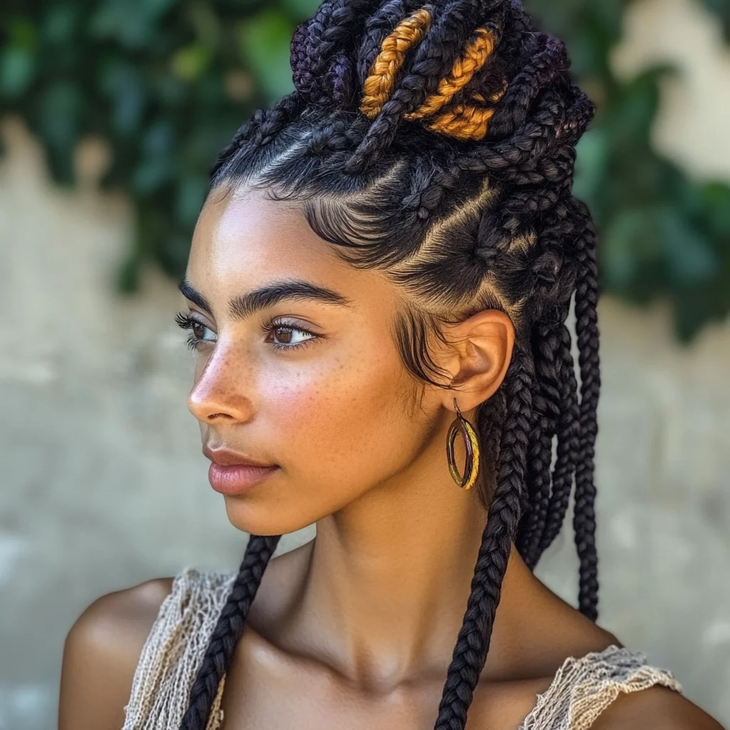 Bold and Beautiful: Elevate Your Look with Vibrant Braided Crown Styles