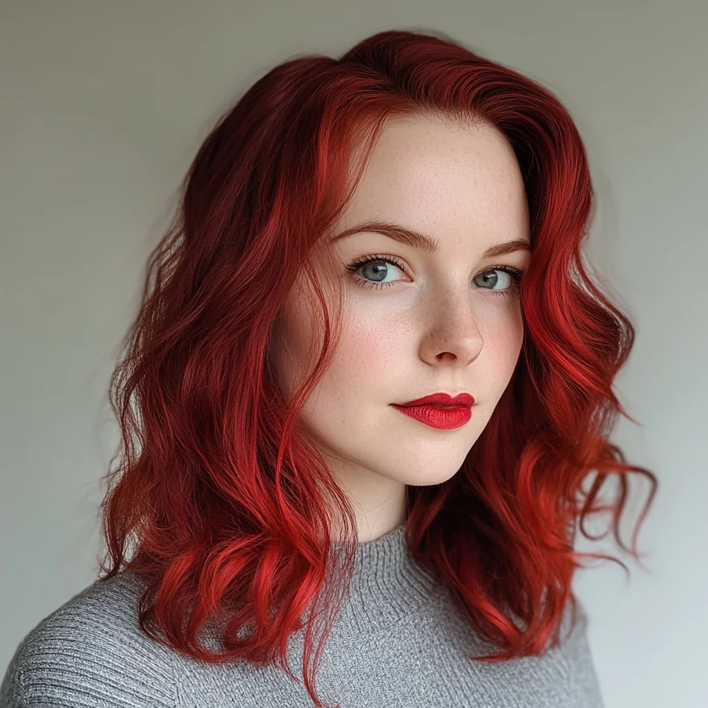 Bold and Beautiful: Mastering Luscious Red Waves for a Striking Look