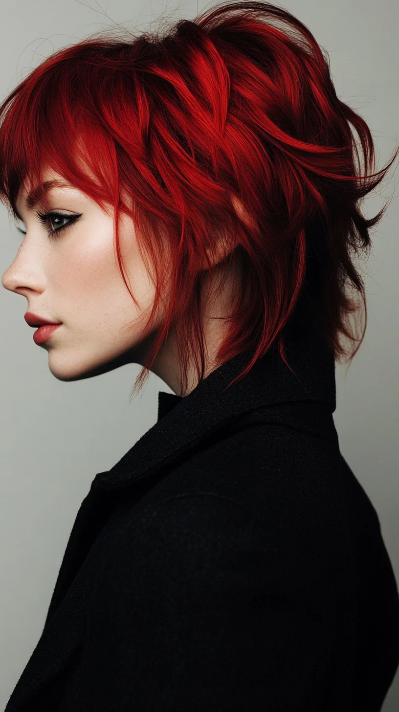 Bold and Edgy: The Effortlessly Chic Red Pixie Bob