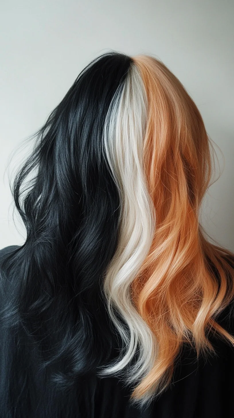 Bold Split Color Waves: Where Edgy Meets Chic