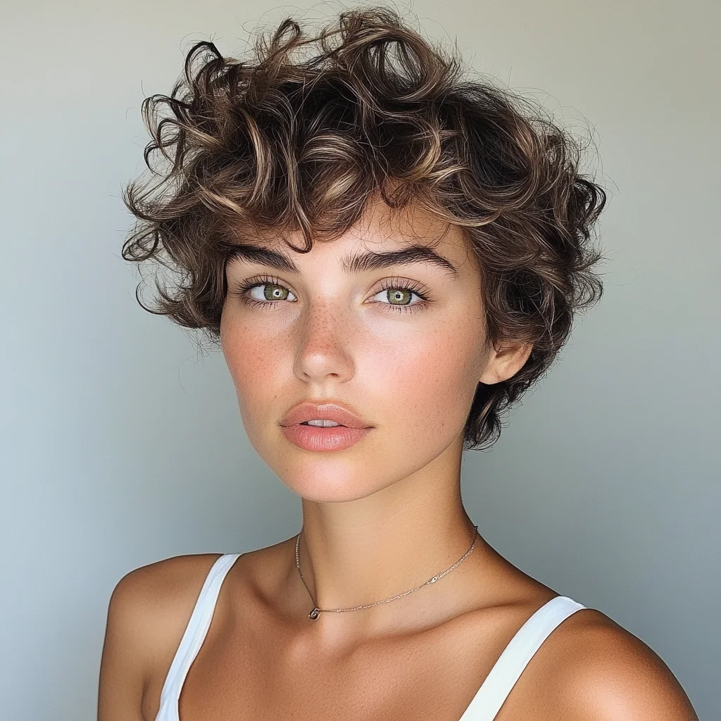 Bouncy Crop: Effortless Curls with a Chic, Playful Vibe