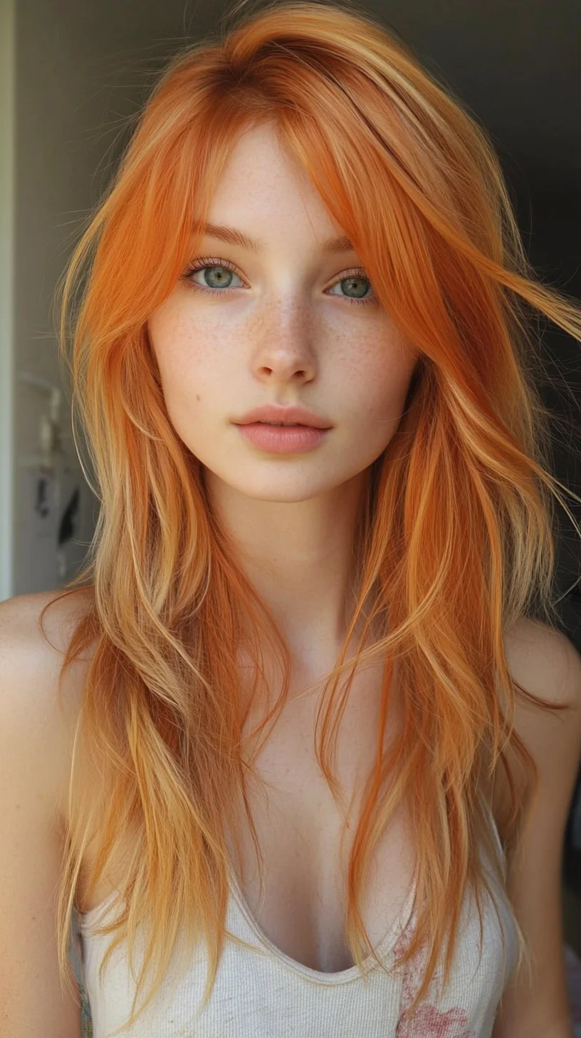 Bright and Breezy: The Alluring Layers of Fiery Orange Waves