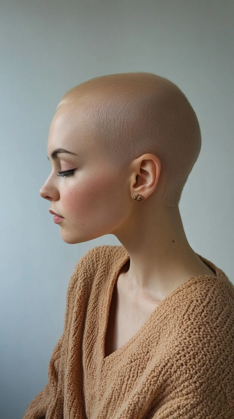 Chic and Bold: The Elegant Minimalism of the Close-Shaved Hairstyle