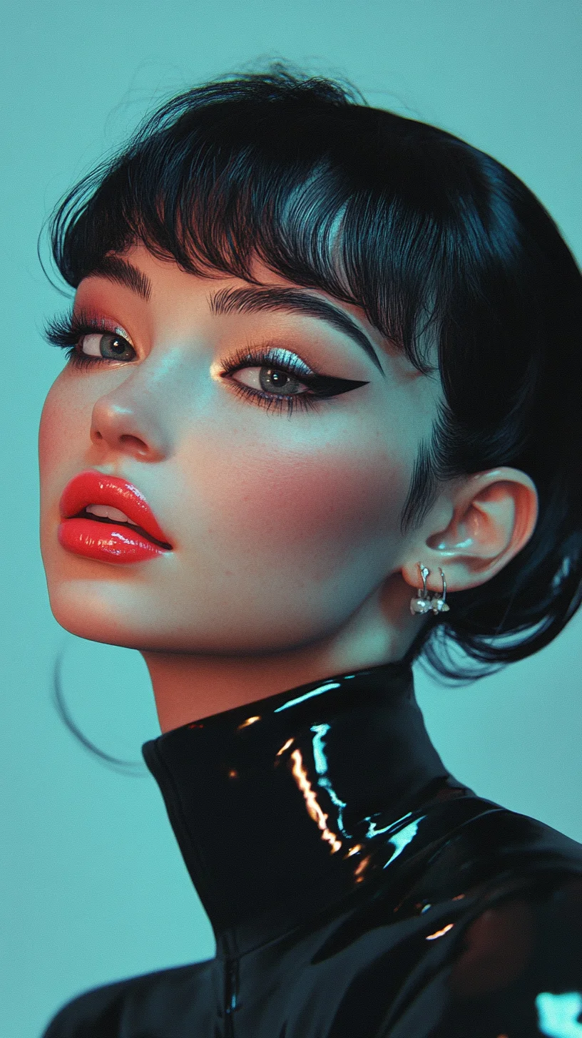 Chic Retro Bob with Bold Bangs: A Timeless Elegance Reimagined