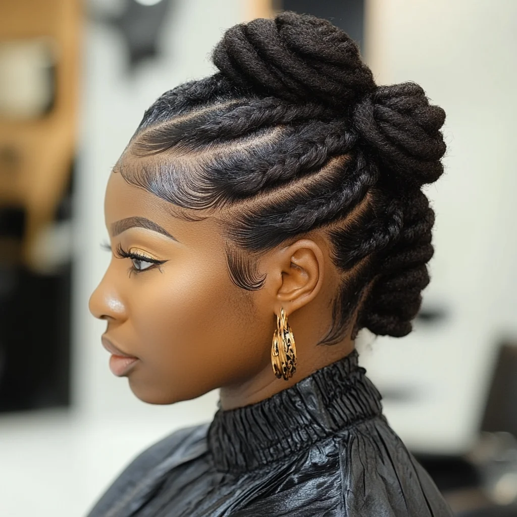 Chic Twist Updo: A Stylish Blend of Elegance and Versatility