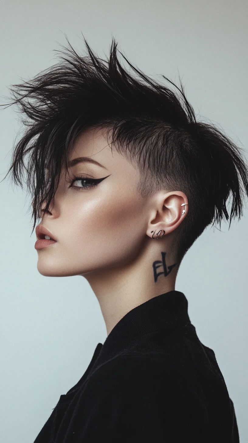 Edgy Asymmetrical Pixie: A Bold Statement with Textured Layers