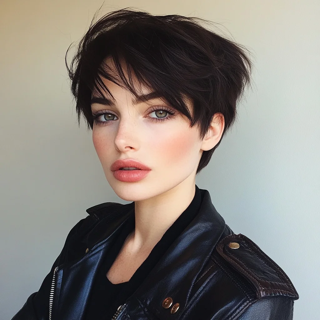 Edgy Elegance: The Modern Pixie Cut with Effortless Volume