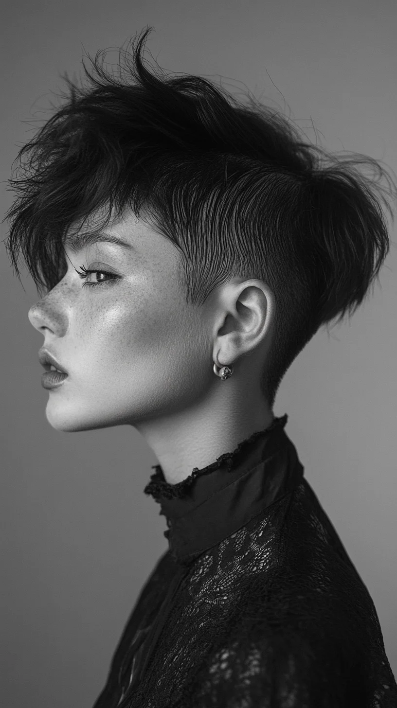 Edgy Undercut with Textured Volume: A Statement of Bold Individuality