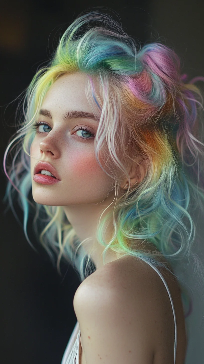 Effortless and Artistic: Embrace the Magic of Rainbow Pastel Waves