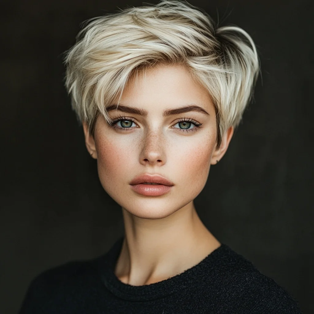 Effortless Chic: The Modern Textured Pixie Cut for Every Face Shape