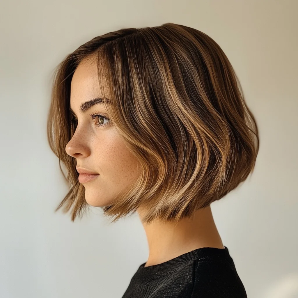 Effortless Chic: The Modern Wavy Bob for Effortless Elegance