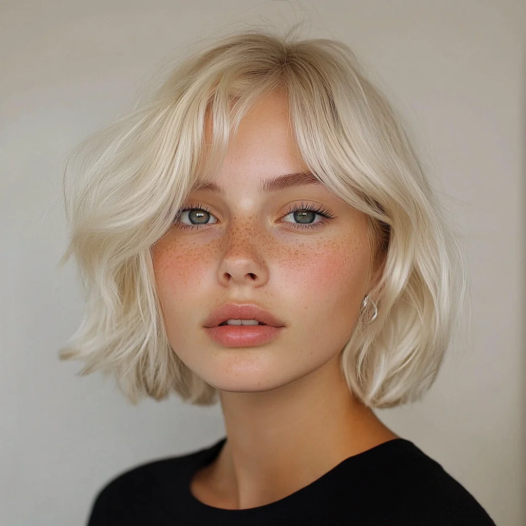 Effortless Chic: The Playful Textured Bob for a Modern Look