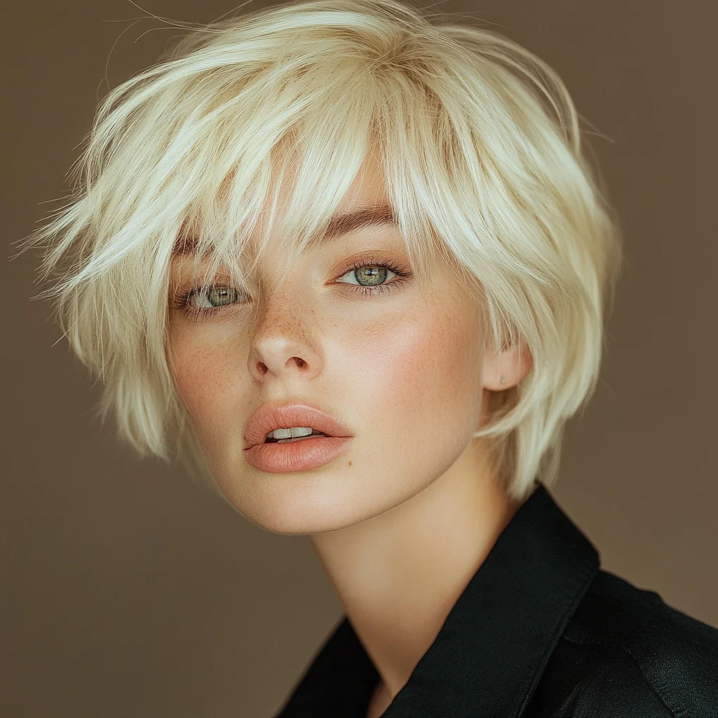 Effortless Chic: The Textured Blonde Bob for Modern Elegance