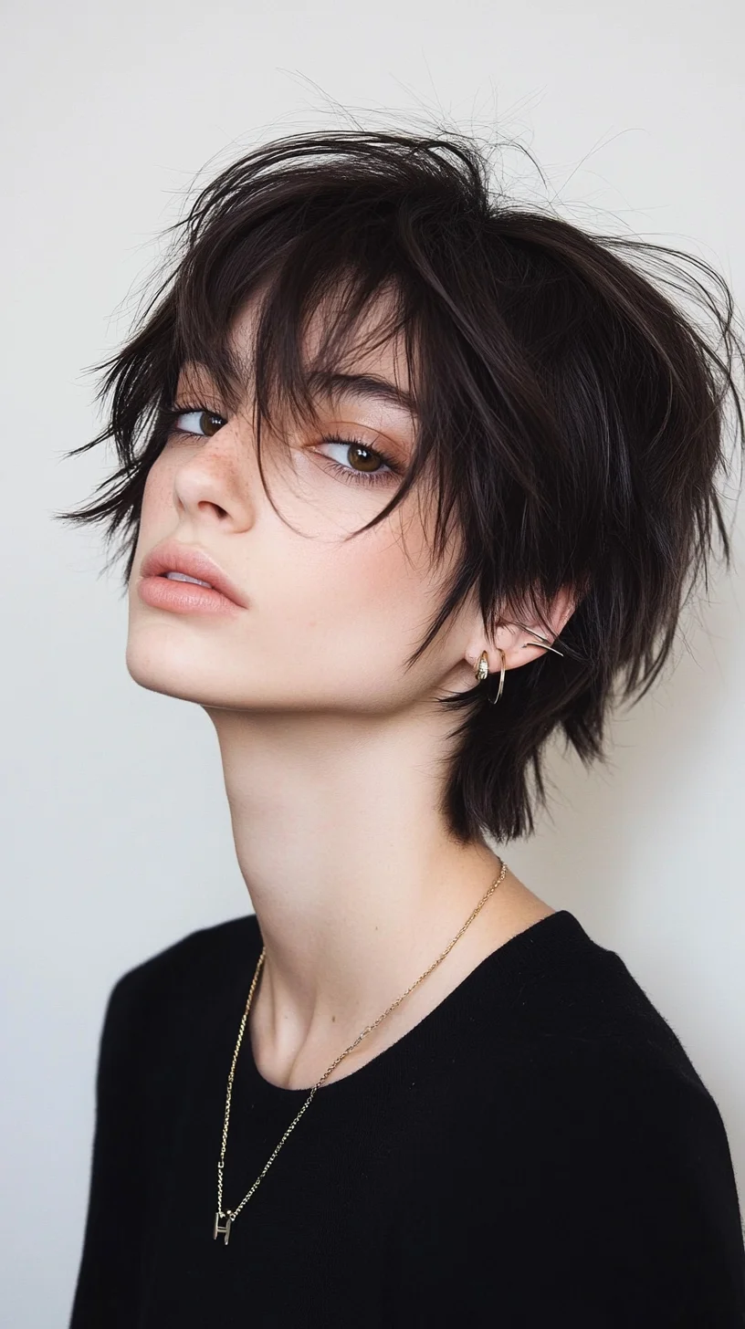 Effortless Edgy Choppy Pixie: A Bold Statement of Individuality