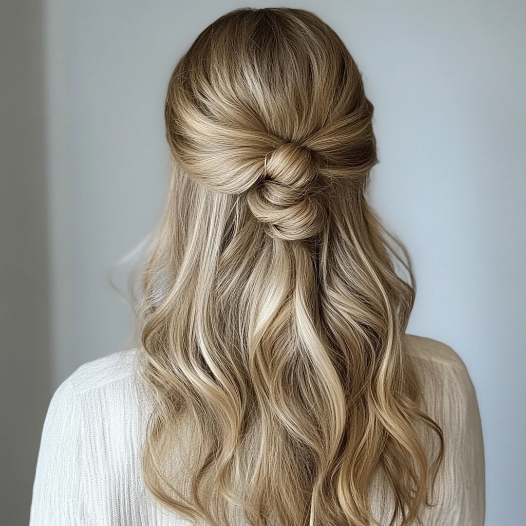 Effortless Elegance: The Twisted Half-Up, Half-Down Hairstyle