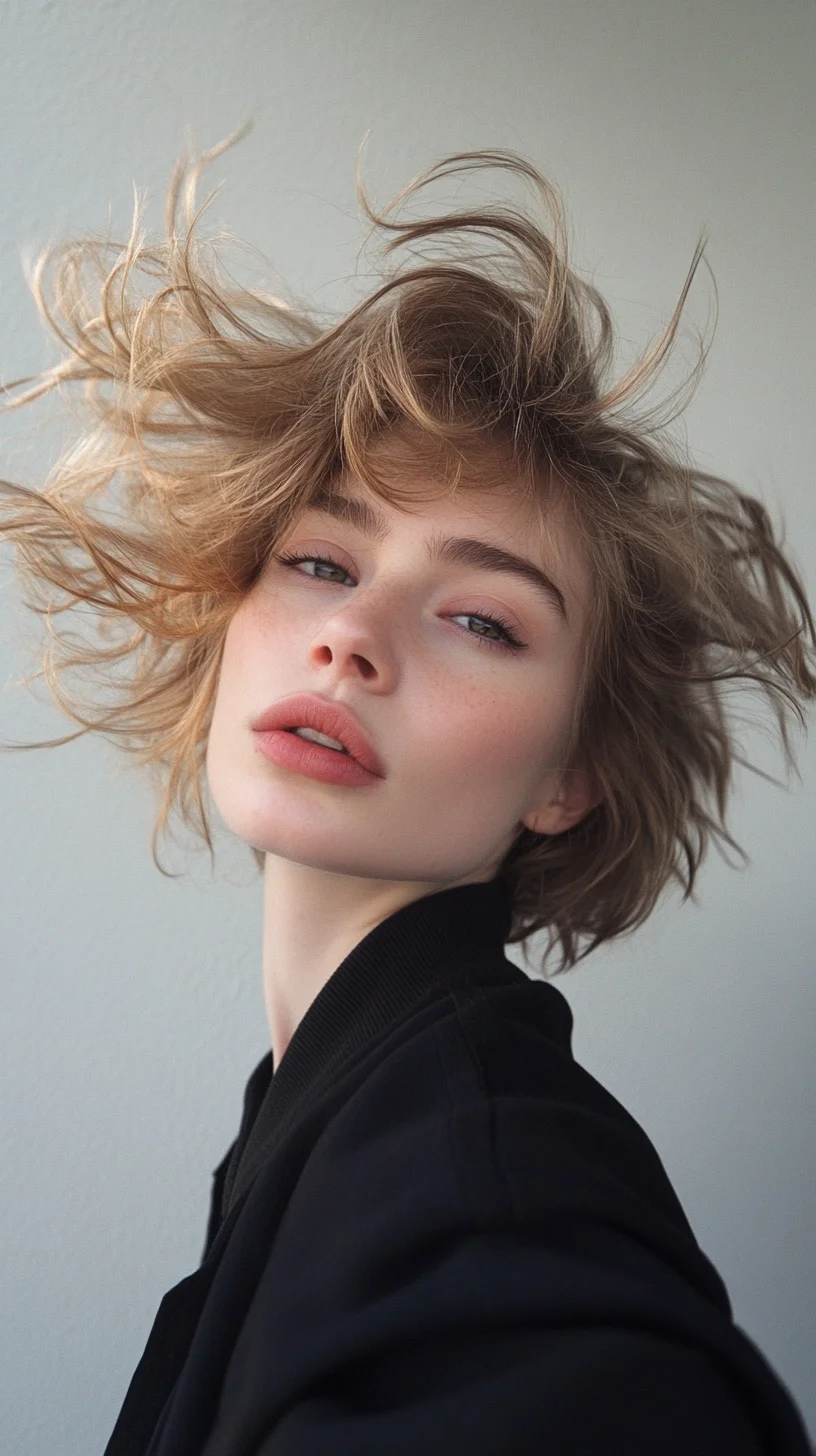 Effortless Tousled Bob: The Perfect Blend of Chic and Playful Volume