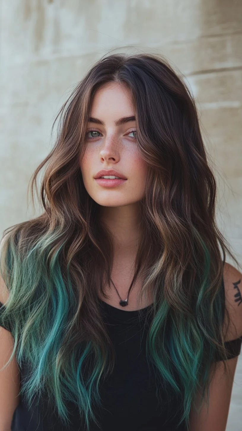 Effortless Waves with Vibrant Ombre: A Trendy Statement Look