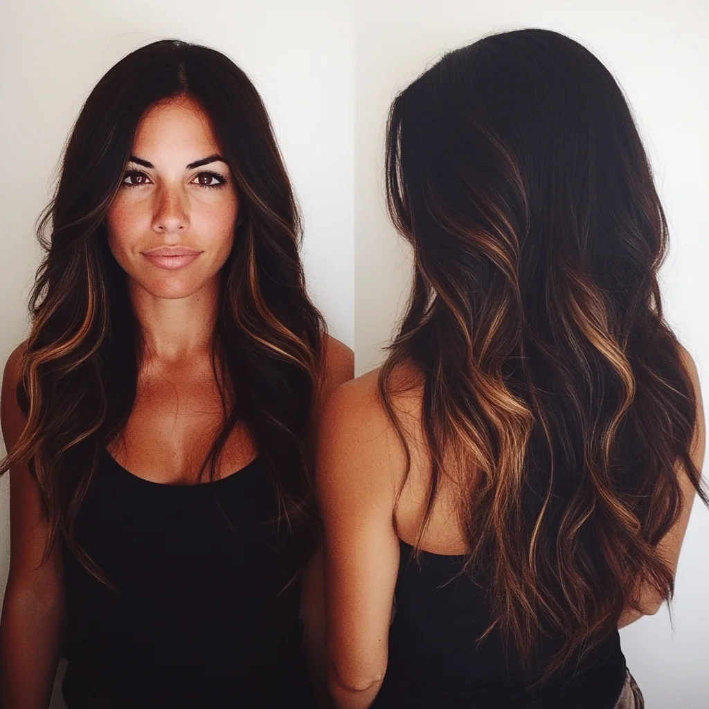 Effortlessly Chic Beach Waves with Luminous Highlights