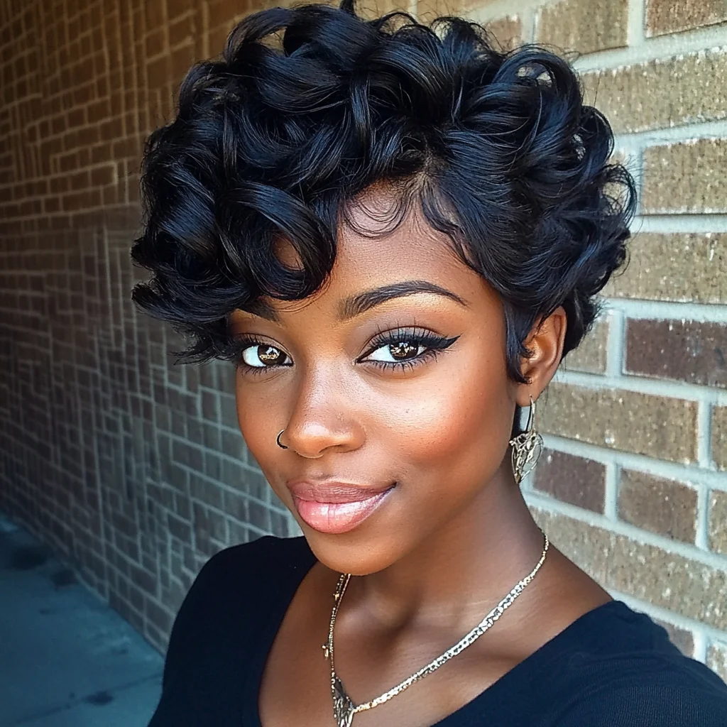 Effortlessly Chic: Bouncy Curly Bob for a Fresh and Flawless Look