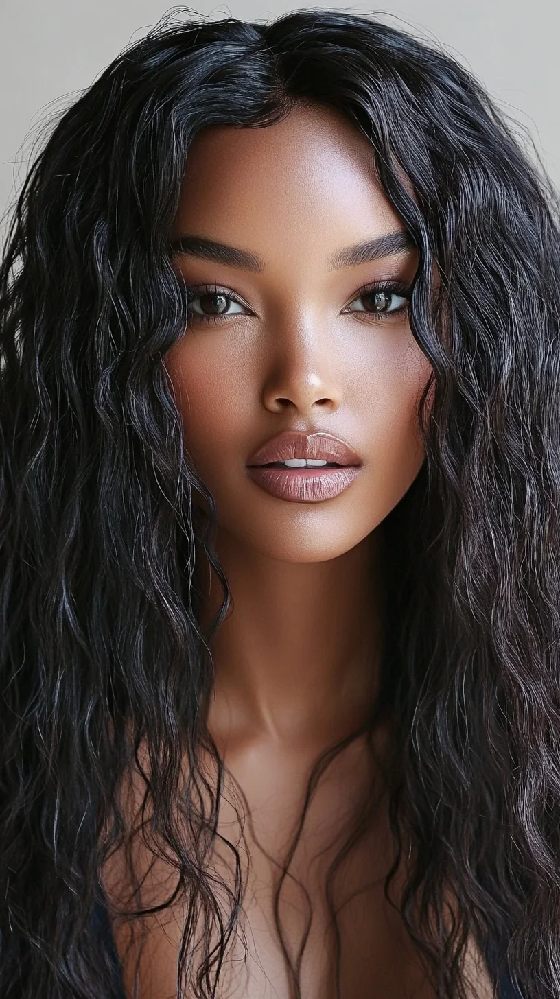 Effortlessly Chic: Embrace Natural Waves and Volume for a Stunning Look