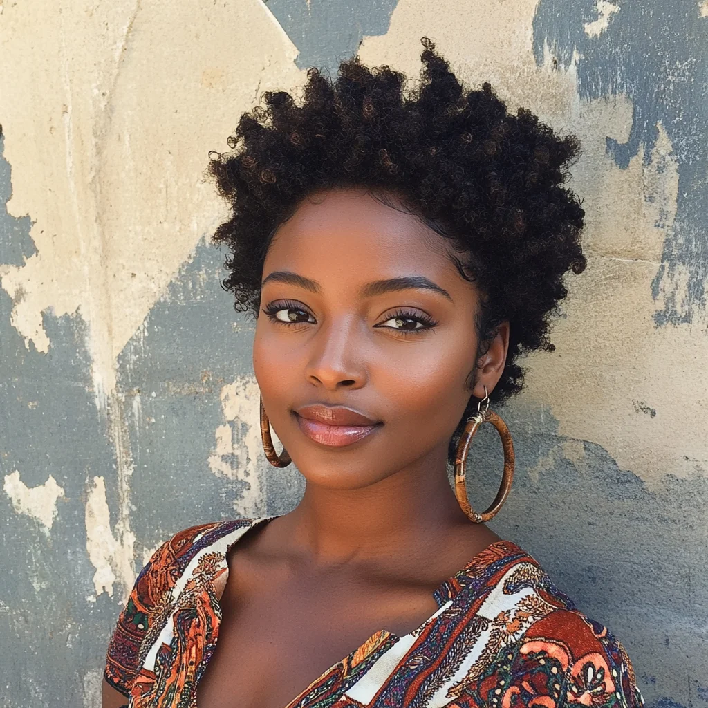 Effortlessly Chic: Embrace the Beauty of Short Natural Curls