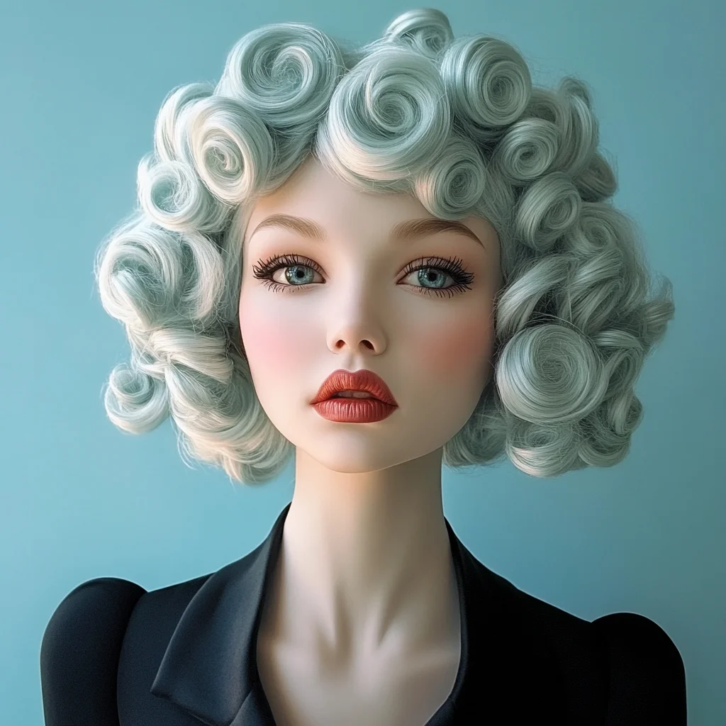 Effortlessly Chic: Embrace the Vintage Glam of Curly Retro Hairstyles