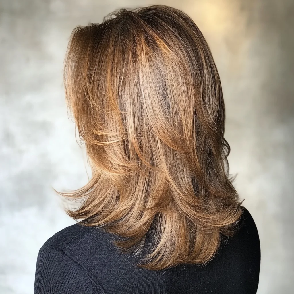 Effortlessly Chic Layered Shag: The Perfect Blend of Volume and Movement