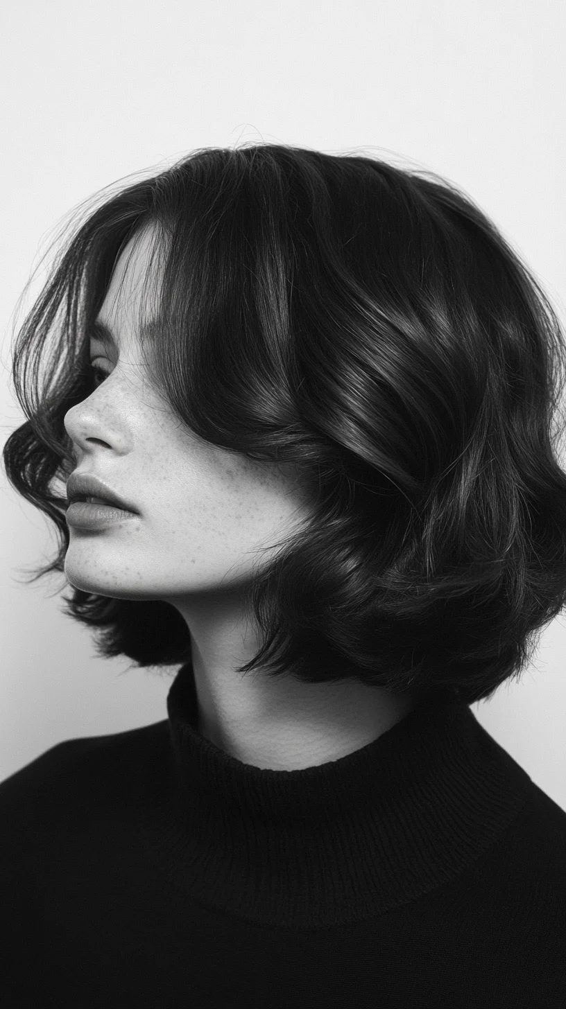 Effortlessly Chic Lob: Soft Waves for a Timeless Look