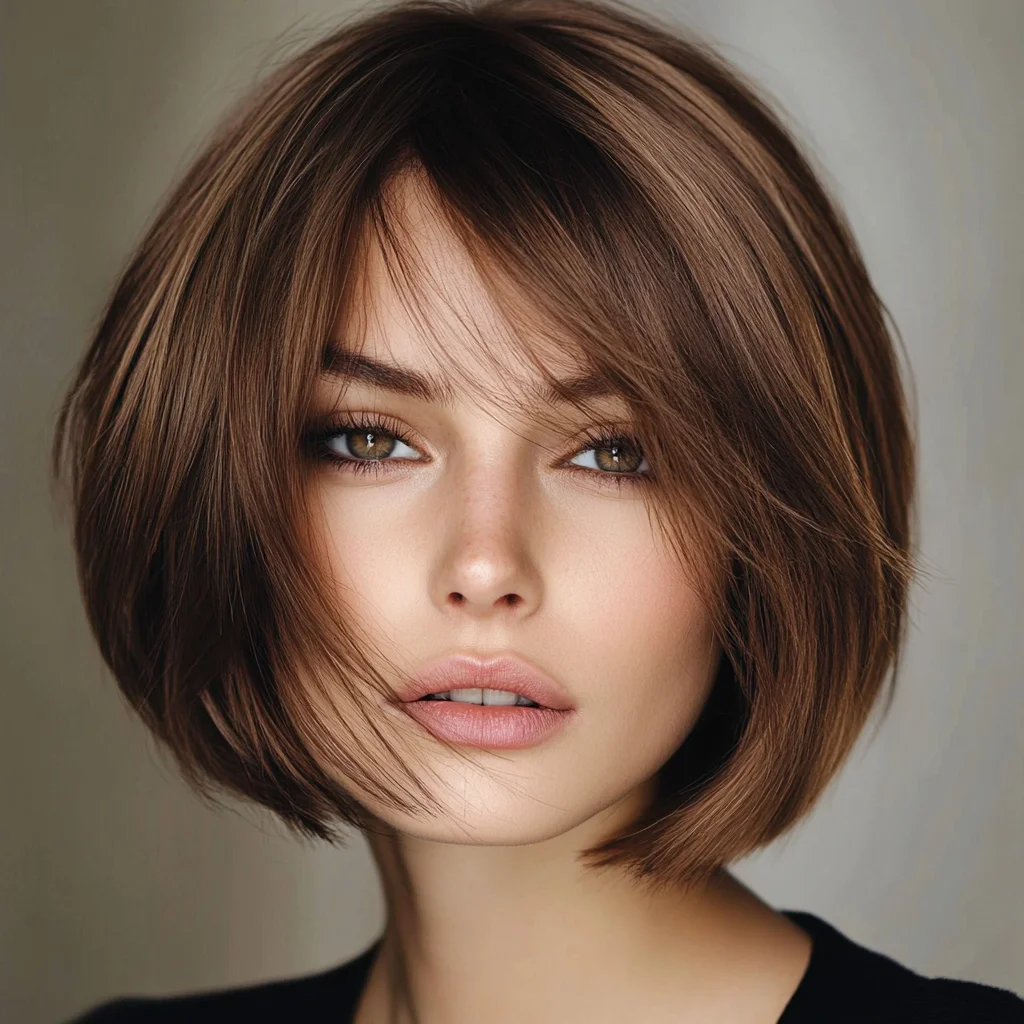 Effortlessly Chic Long Bob with Face-Framing Layers