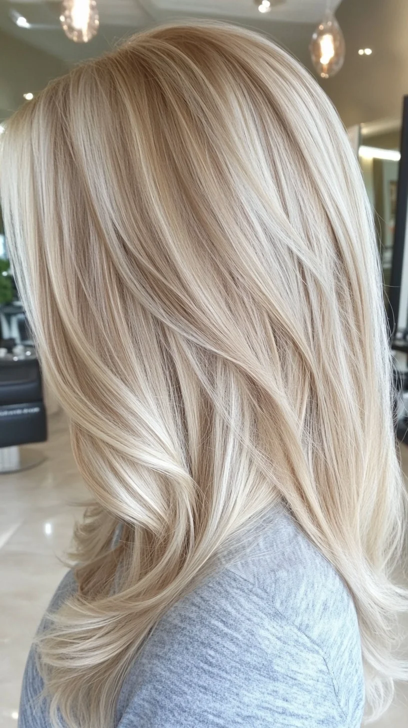 Effortlessly Chic Long Layers with Sun-Kissed Blonde Highlights