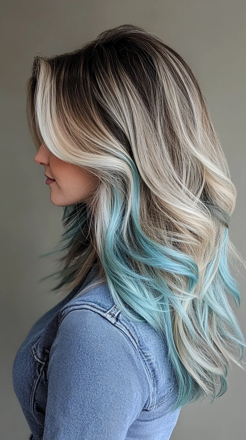 Effortlessly Chic: Ocean-Inspired Ombre Waves