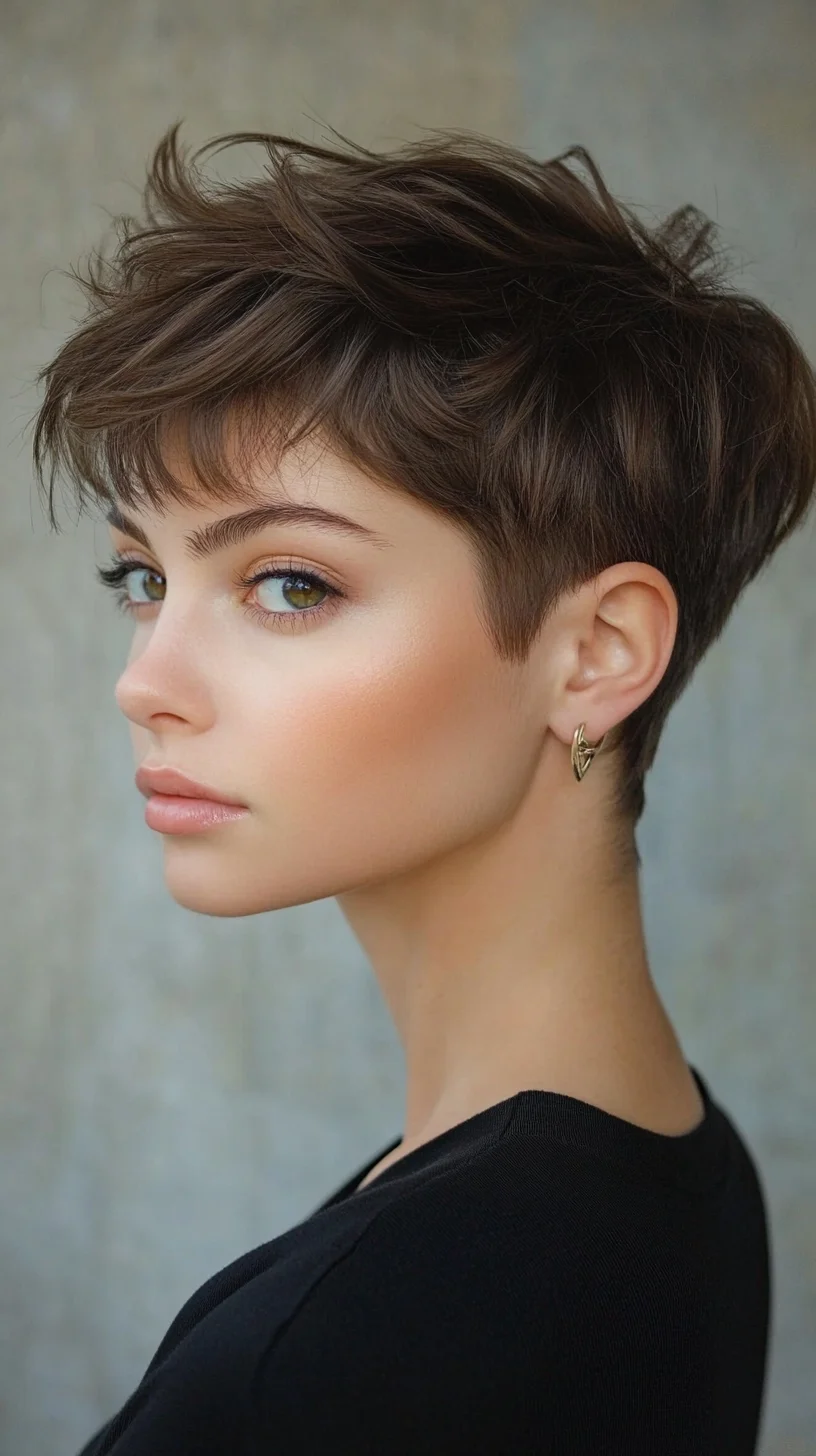 Effortlessly Chic Pixie Cut: A Modern Twist on Timeless Elegance