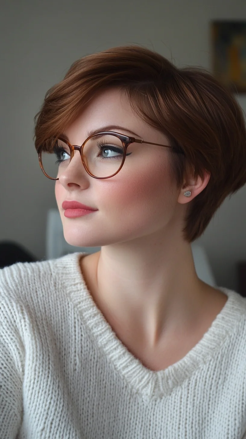 Effortlessly Chic Short Bob with Subtle Flare