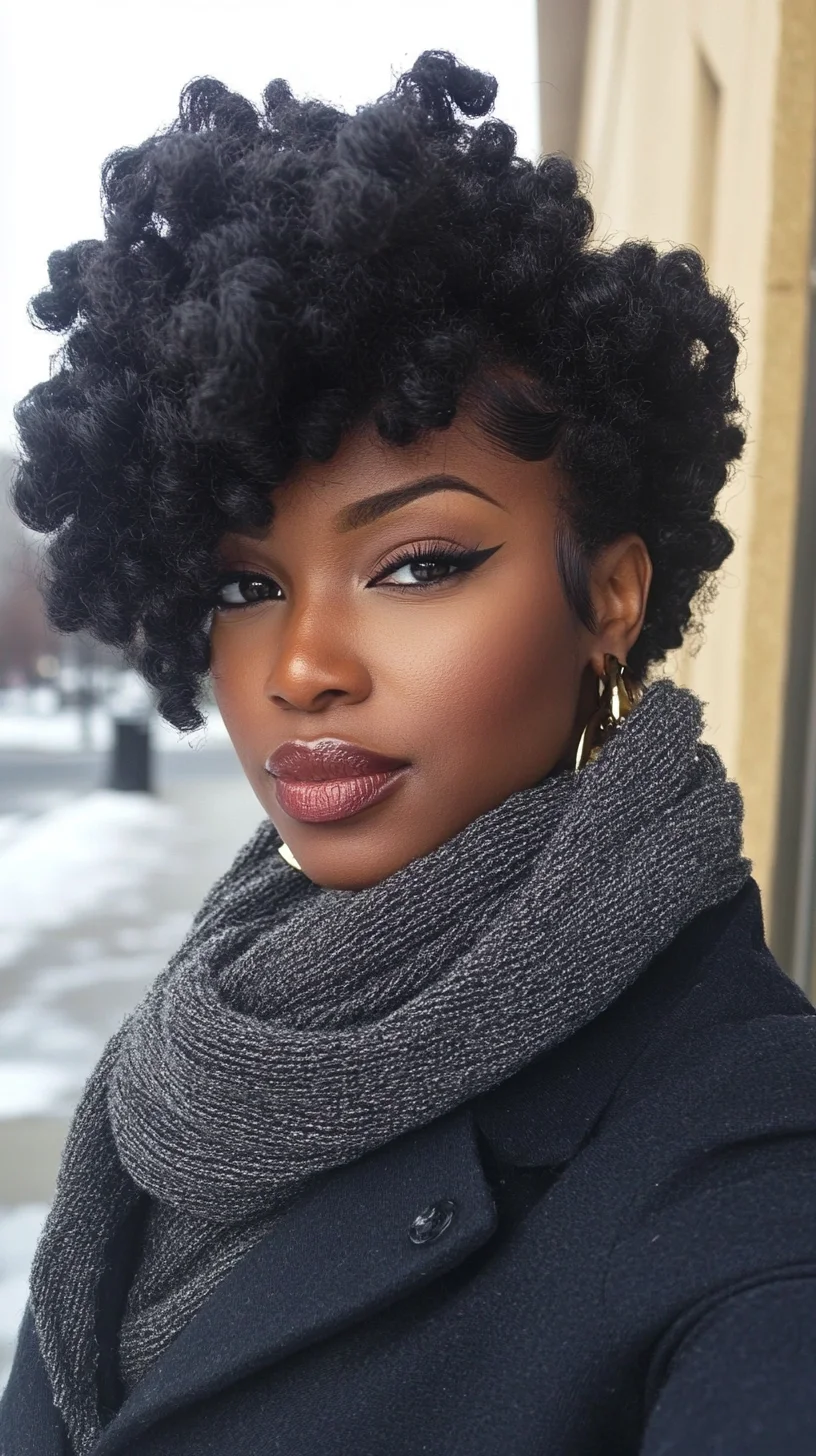 Effortlessly Chic Short Curls: A Bold Style Statement