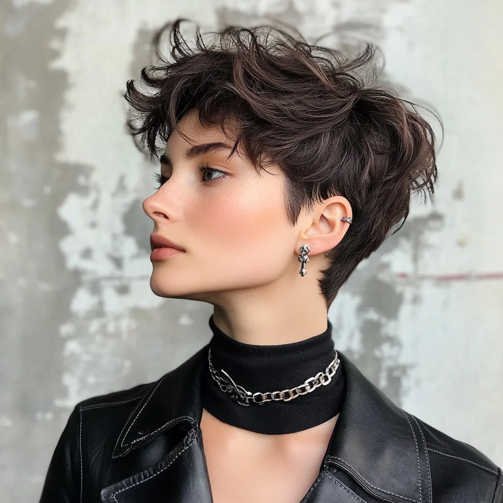 Effortlessly Chic Textured Pixie: A Modern Twist on Short Hair