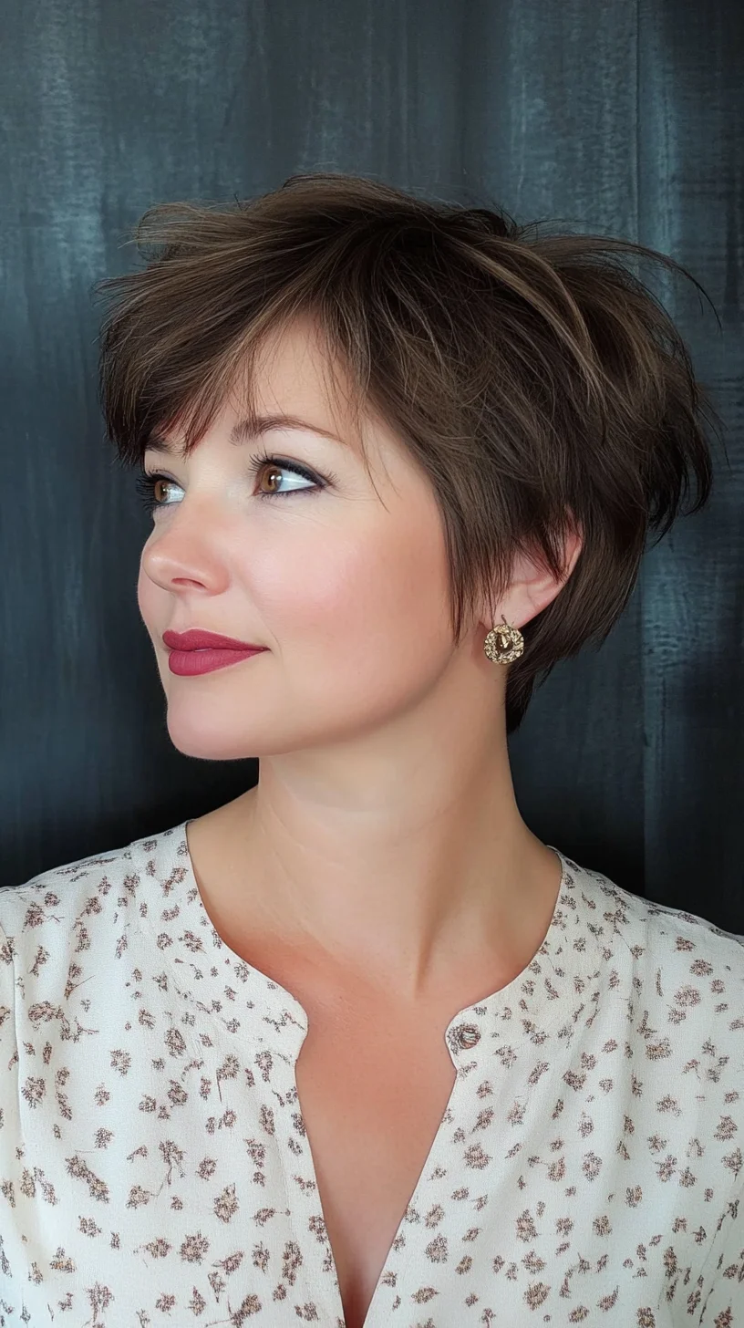 Effortlessly Chic Textured Pixie Cut: Embrace Playfulness and Elegance