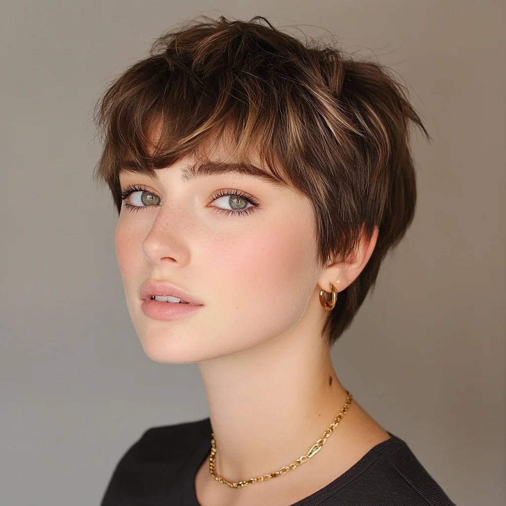 Effortlessly Chic Textured Pixie Cut for a Fresh, Contemporary Look