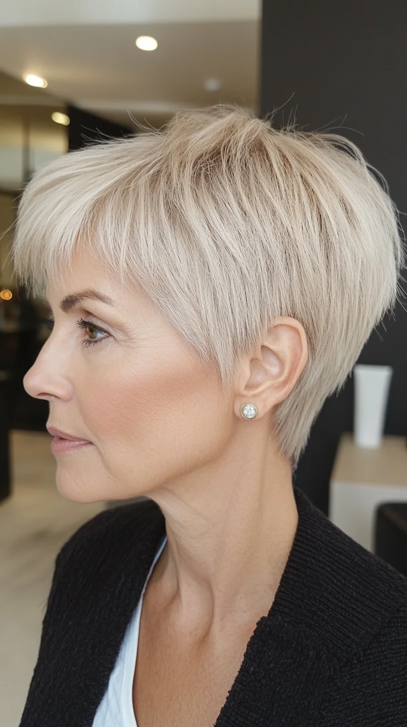 Effortlessly Chic Textured Pixie Cut for a Modern Edge