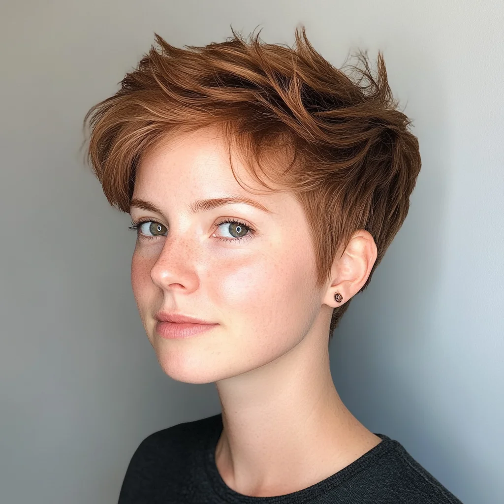 Effortlessly Chic Textured Pixie Cut for Modern Vibes