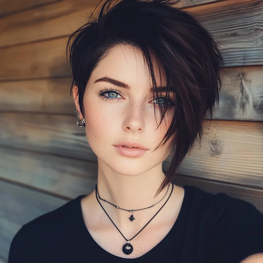 Effortlessly Chic: The Asymmetrical Short Cut for Modern Elegance