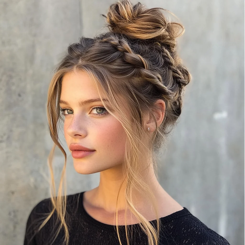 Effortlessly Chic: The Braided Bun that Elevates Your Look