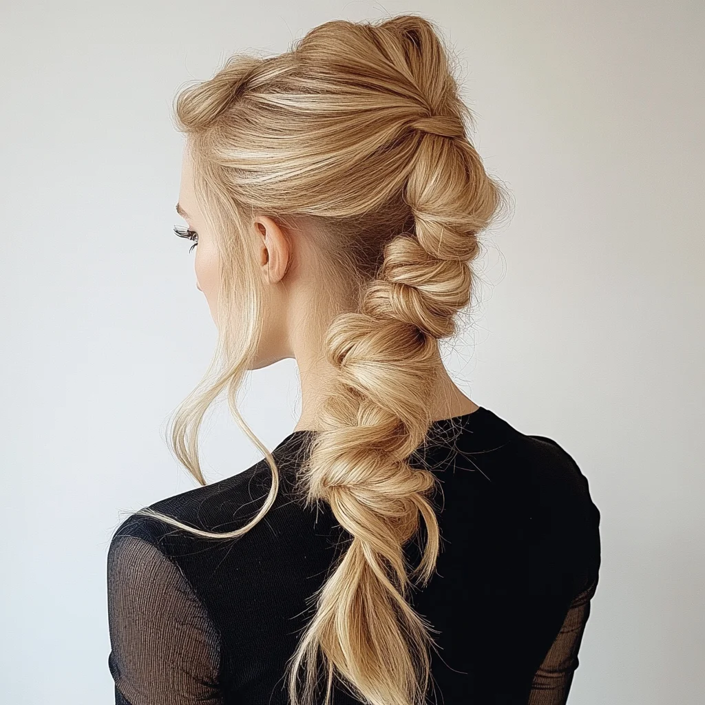 Effortlessly Chic: The Braided Ponytail That Blends Elegance with Ease