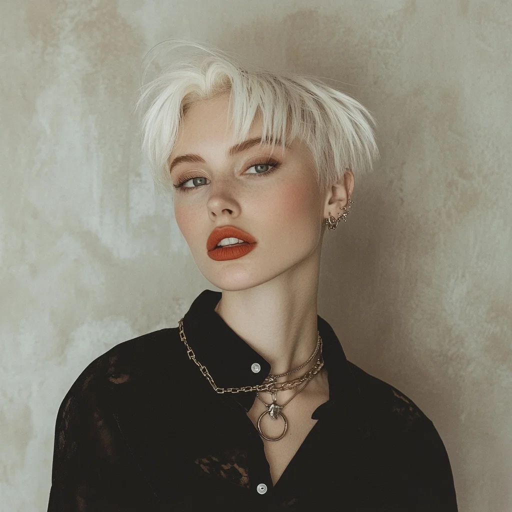 Effortlessly Chic: The Edgy Textured Pixie Cut