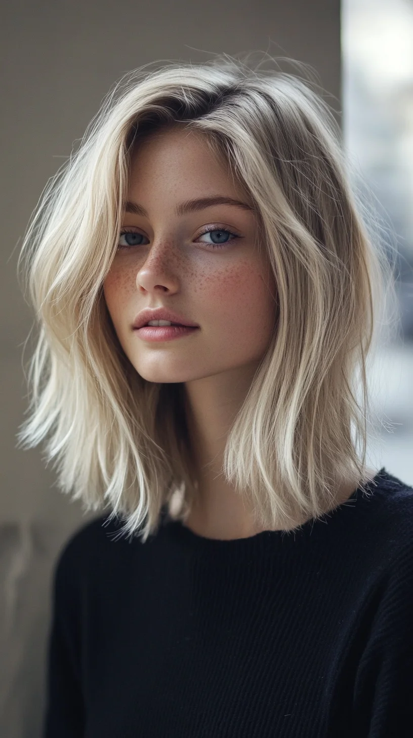 Effortlessly Chic: The Lively Beachy Lob with Soft Waves