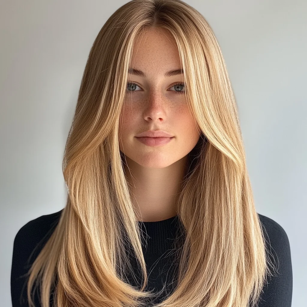 Effortlessly Chic: The Long, Layered, Blonde Hairstyle for a Timeless Look