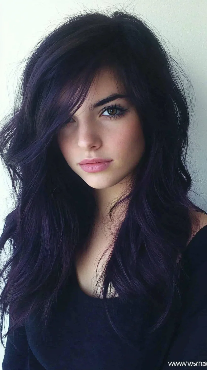 Effortlessly Chic: The Luscious Deep Purple Waves for Every Occasion