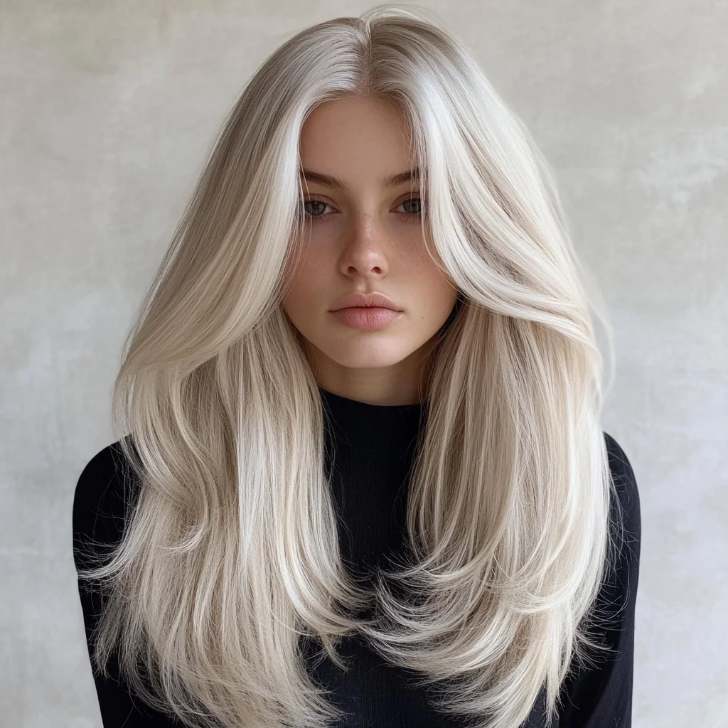 Effortlessly Chic: The Luscious Long Layered Blonde Mane