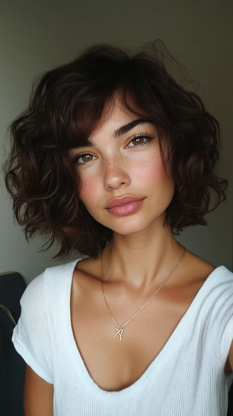 Effortlessly Chic: The Modern Curly Bob for a Lively Look