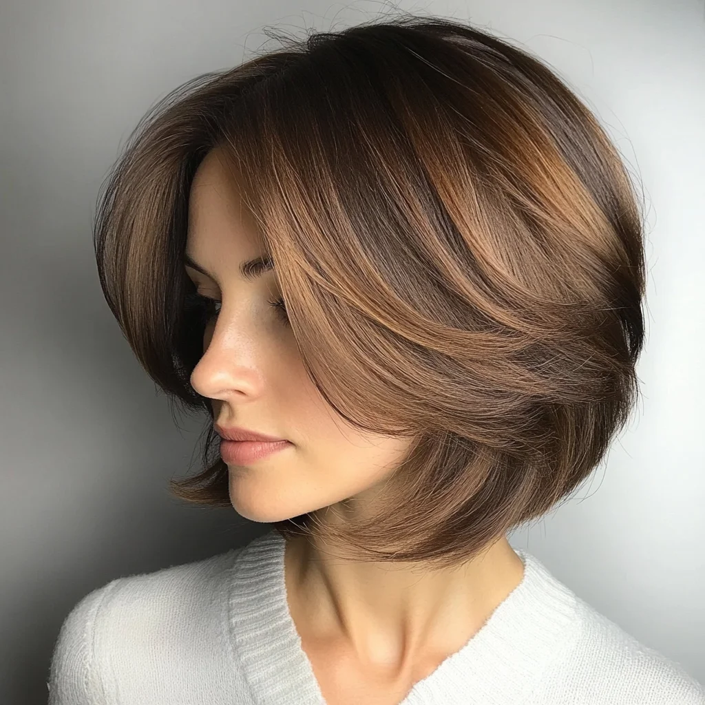 Effortlessly Chic: The Modern Layered Lob for a Timeless Look