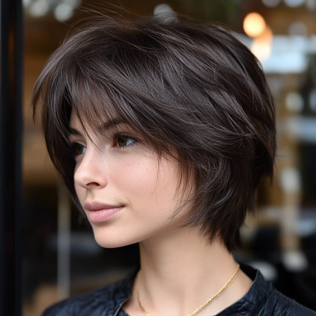 Effortlessly Chic: The Modern Layered Shag Haircut for a Bold Look